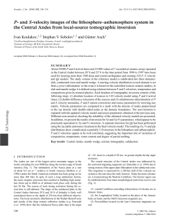 P- and S-velocity images of the lithosphere&ndash;asthenosphere system