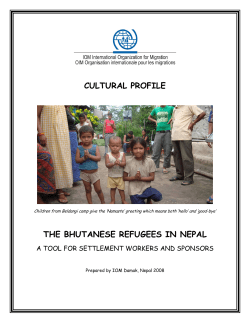 cultural profile the bhutanese refugees in nepal