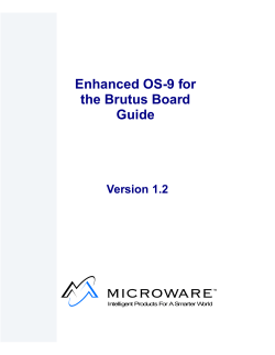 Enhanced OS-9 for the Brutus Board Guide version 1.2
