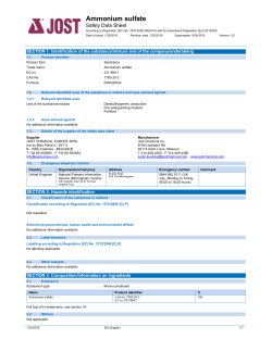Ammonium sulfate - Jost Chemical Co.