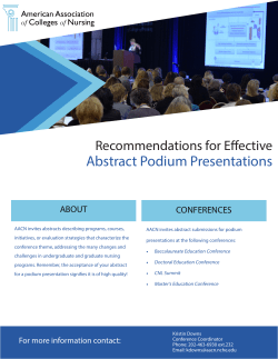 podium presentation suggestions