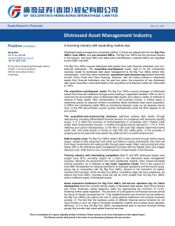 Distressed Asset Management Industry
