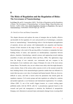 The Risks of Regulation and the Regulation of Risks
