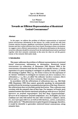 Towards an Efficient Representation of Restricted Le