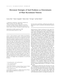 Movement Strategies of Seed Predators as