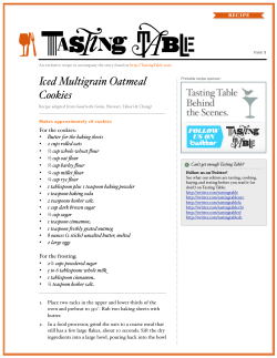 Iced Multigrain Oatmeal Cookies