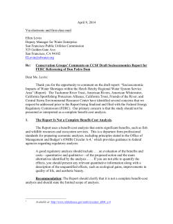 Comments - Tuolumne River Trust