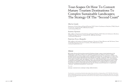 Tour-Scapes Or How To Convert Mature Tourism