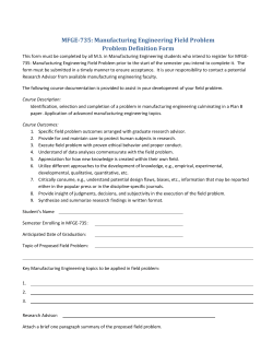 Problem Definition Form - UW