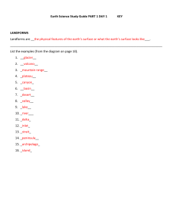 ES Part 1 Study Guide KEY