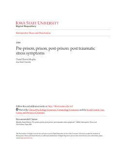 Pre-prison, prison, post-prison - Iowa State University Digital