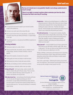 Grief and Loss