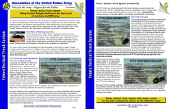 Future Tactical Truck System - Association of the United States Army