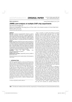 JAMIE: joint analysis of multiple ChIP