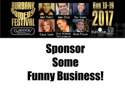 Sponsorships - Burbank Comedy Festival