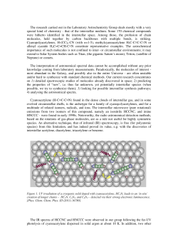 The research carried out in the Laboratory Astrochemistry Group