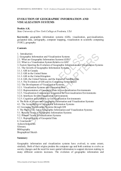 Evolution of Geographic Information and Visualization