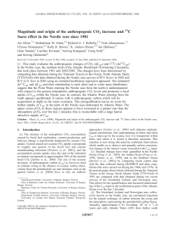 Magnitude and origin of the anthropogenic CO2 increase and C