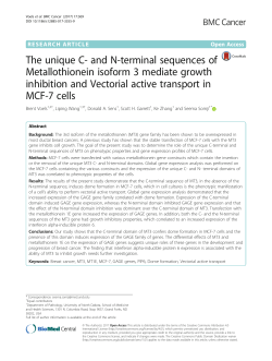 The unique C- and N-terminal sequences of