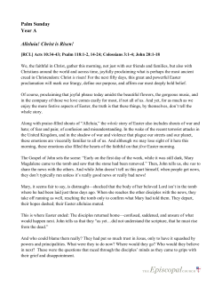 sermon for Easter. - Episcopal Digital Network