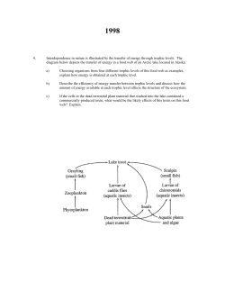 4. Interdependence in nature is illustrated by the transfer of energy