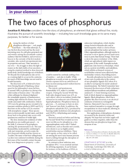 The two faces of phosphorus