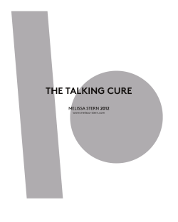 it now. - THE TALKING CURE