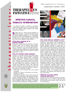 effective clinical tobacco intervention