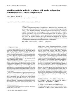 Modelling artificial nightsky brightness with a polarized multiple