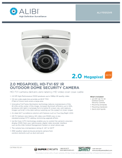 2.0 MEGAPIXEL HD-TVI 65` IR OUTDOOR DOME SECURITY