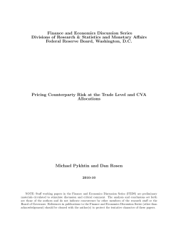 Pricing Counterparty Risk at the Trade Level and CVA Allocations