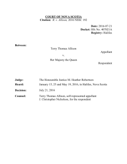 R. v. Allison, 2016 NSSC 192 Date