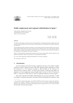 Public employment and regional redistribution in Spain