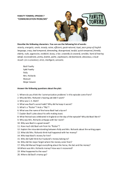 FAWLTY TOWERS, EPISODE 7 &ldquo;COMMUNICATION PROBLEMS
