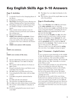 Key English Skills Age 9&ndash;10 Answers