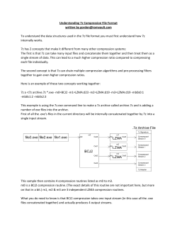 7z Indroduction to the Data Structure