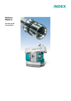 INDEX MS22-8 - Multi spindle turning machine // EN