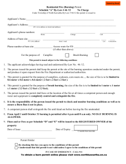 (burning) permit