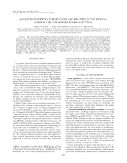 association between tuberculosis and diabetes in the mexican