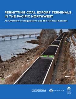 Permitting Coal Export