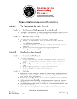 The Constitution - Engineering Governing Council