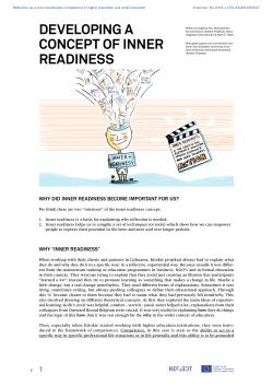 developing a concept of inner readiness
