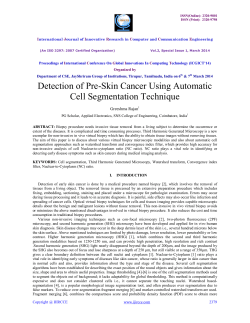 Detection of Pre-Skin Cancer Using Automatic Cell Segmentation