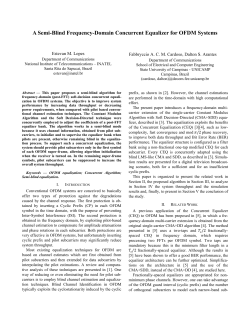 A Semi-Blind Frequency-Domain Concurrent Equalizer for