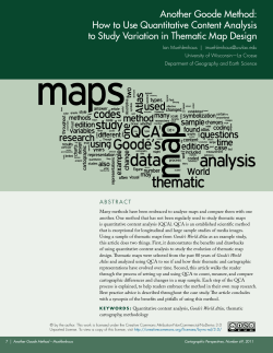 Another Goode Method: How to Use Quantitative Content Analysis