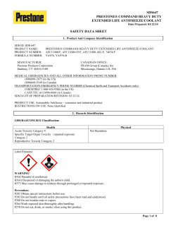 prestone&reg; command heavy duty extended life