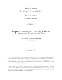 Insurance Against Local Productivity Shocks