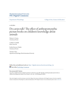 Do cavies talk? The effect of anthropomorphic picture books on