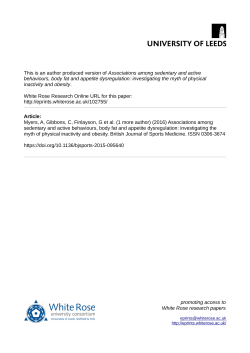 Associations among sedentary and active behaviours, body fat and