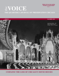 Fall 2007 - Preservation Chicago